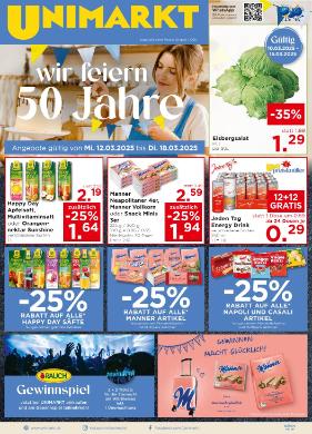 Titelbild des Prospekts von Unimarkt OÖ Salzkammergut