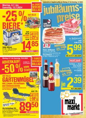 Titelbild des Prospekts von Maximarkt Vöcklabruck