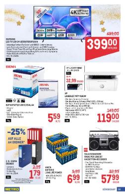 Titelbild des Prospekts von METRO PROFI