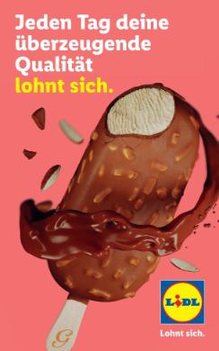 Titelbild des Prospekts von Lidl Eis