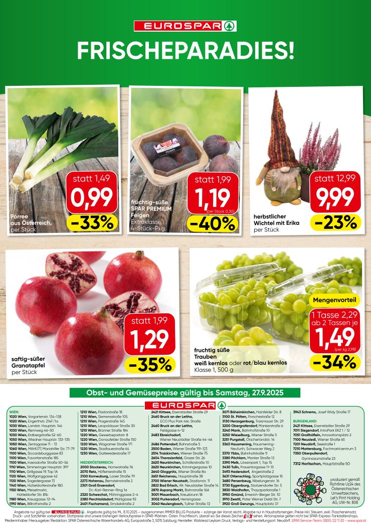 Prospekt von EUROSPAR
