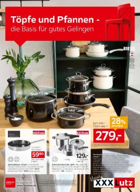 Titelbild des Prospekts von XXXLutz Küchenhelfer