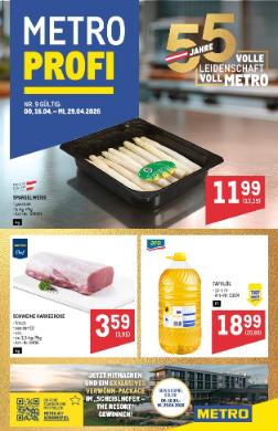 Titelbild des Prospekts von METRO PROFI