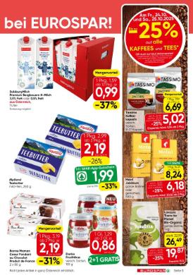Titelbild des Prospekts von EUROSPAR VBG