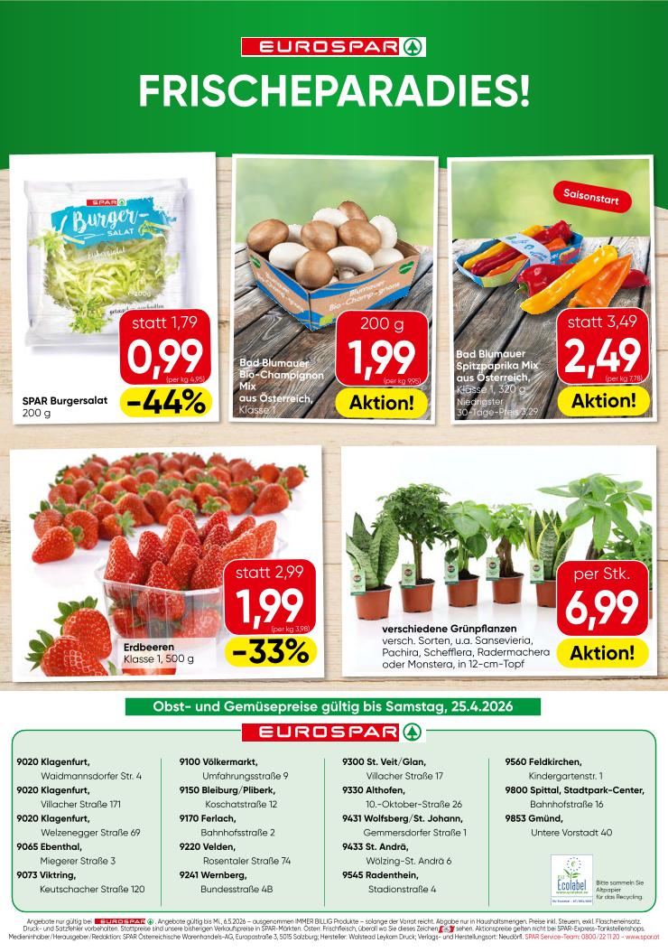 Prospekt von EUROSPAR