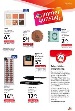 Titelbild des Prospekts von dm drogerie markt