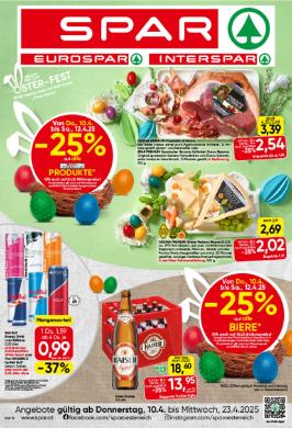 Titelbild des Prospekts von SPAR OÖ