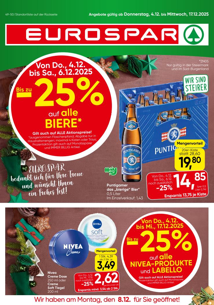 Prospekt von EUROSPAR