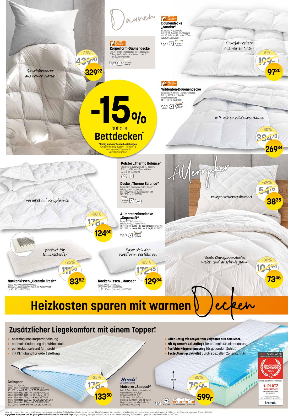 Prospekt von Betten Reiter