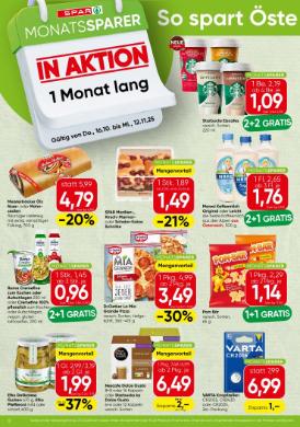 Titelbild des Prospekts von SPAR MOSP