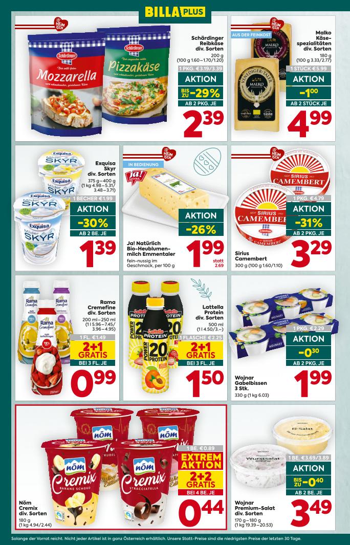 Prospekt von BILLA PLUS