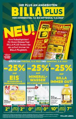 Titelbild des Prospekts von BILLA PLUS WIEN