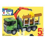 Bruder SCANIA R-Serie Holztransport-LKW mit 3 Baumstämmen maxi.preisjoker Maximarkt 1 Set