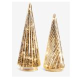 Weihnachtsbaum FULLA Glas 6112242 JYSK 2 Stück