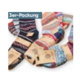 Damen- und  Herren-Wollsocke verschiedene Farben & Designs 3er-Packung Maximarkt 1 Packung