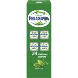 Philadelphia Frischkäse Portionen Natur od. Kräuter, Preisangabe ohne MwSt. (Preis inkl. MwSt. 5,49 €), METRO 16.67 Gramm 24 Stück