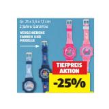 Paw Patrol / Peppa Pig / NFL / Bluey Kinder-Lizenz-Uhren versch. Farben und Modelle HOFER 1 Stück