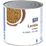 aro  Linsen, Preisangabe ohne MwSt. (Preis inkl. MwSt. 3,95 €), METRO 2.50 Kilogramm 1 Dose