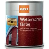 Bild von OBI Wetterschutzfarbe Schwedenrot seidenmatt  OBI 2.50 Liter 1 Dose