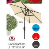 doppler Sonnenschirm „LIFE 180 Lift“, pacific blue 659740 HELLWEG 1 Stück