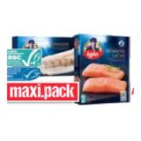 iglo Dorsch natur, paniert oder in Knusperbrösel, Zander, Forelle, Premium Atlantik Lachs, Wolfsbarsch oder Goldbrasse Naturfilets Maximarkt 1 Packung
