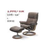 Stressless Mayfair (M) inkl. Hocker mit Signature Gestell in Eiche/Chrom in Leder „Batick“ Mole 1748001910 XXXLutz 1 Stück
