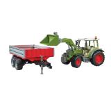Bruder Spielzeug Fendt Vario 211 mit Frontlader + Anhänger maxi.preisjoker Maximarkt 1 Set