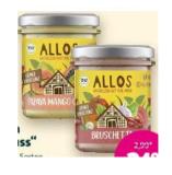 Bild von Allos Veganer Brotaufstrich „Streichgenuss“ verschiedene Sorten Denns BioMarkt 175 Gramm 1 Glas