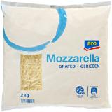 aro  Mozzarella gerieben, Preisangabe ohne MwSt. (Preis inkl. MwSt. 15,50 €), METRO 2 Kilogramm 1 Packung