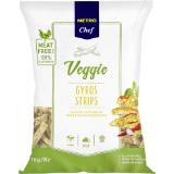 Promotion Bild von Metro Chef Veggie Gyros Strips, Preisangabe ohne MwSt. (Preis inkl. MwSt. 12,53 €), METRO 1 Kilogramm 1 Packung
