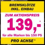 BREMSKLÖTZE inkl. Einbau pro Achse! FORSTINGER