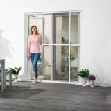 Insektenschutz-Doppelschiebetür, Grau HOFER 1 Stück