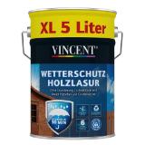 VINCENT Wetterschutz-Holzlasur 552673 HELLWEG 5 Liter 1 Dose