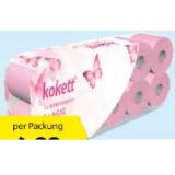 Promotion Bild von kokett Pinkes Toilettenpapier 3-lagig HOFER 10 Rollen 1 Packung