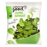 Bild von simply good Jungspinat Sutterlüty 125 Gramm 1 Packung