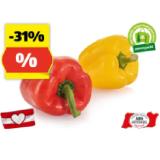 HOFER Marktplatz Paprika aus Österreich rot oder gelb HOFER 1 Stück