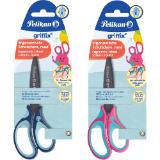 Pelikan GRIFFIX SCHULSCHERE BLAU U. PINK 14 CM, RUND LIBRO 1 Stück