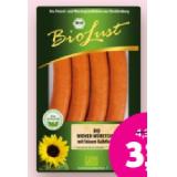 Biolust Bio-Wiener-Würstchen Denns BioMarkt 200 Gramm 1 Packung