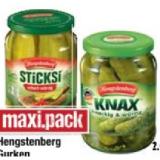 Hengstenberg Gurken versch. Sorten Maximarkt 1 Glas