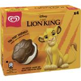 Eskimo Lion King Sandwich, Haribo Push Up, Cuja Mara Split, Jolly od. Draculacola, Preisangabe ohne MwSt. (Preis inkl. MwSt. 4,39 €), METRO 1 Packung