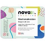 novooo Wachsmalkreide wasserfest oder wasservermalbar LIBRO 10 Stück 1 Packung