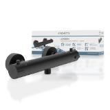 Schütte Thermostat-Brausearmatur „London“, schwarz 129039 HELLWEG 1 Stück