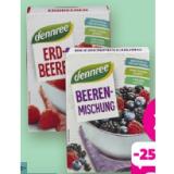 Dennree Bio-Tiefkühl-Beeren Beerenmischung oder Erdbeeren NUR MIT APP Denns BioMarkt 300 Gramm 1 Packung