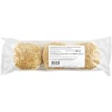 Hamburger Bun mit Sesam, Preisangabe ohne MwSt. (Preis inkl. MwSt. 0,48 €), METRO 80 Gramm 1 Stück