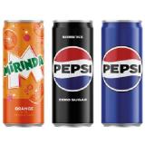 Pepsi Cola, Zero Cola, Mirinda Orange Lidl 0.33 Liter 1 Dose