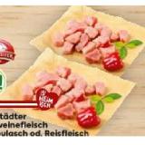 Hofstädter »Fair zum Tier!« Schweinefleisch für Gulasch od. Reisfleisch würfelig geschnitten BILLA PLUS 400 Gramm 1 Packung