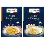Italiamo Risotto 4 Formaggi oder alla Milanese mit Safran Lidl APP Preis 175 Gramm 1 Packung
