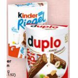 Kinder Riegel, Duplo od. Country 9er od. 10er div. Sorten BILLA PLUS 1 Packung