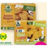 Freiländer Bio Geflügel Bio-Henderl-Fingerfood Kinder-Dinos oder Golden Nuggets Denns BioMarkt 180 Gramm 1 Packung