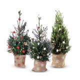 Geschmückter Weihnachtsbaum versch. Farben und Modelle HOFER 1 Stück